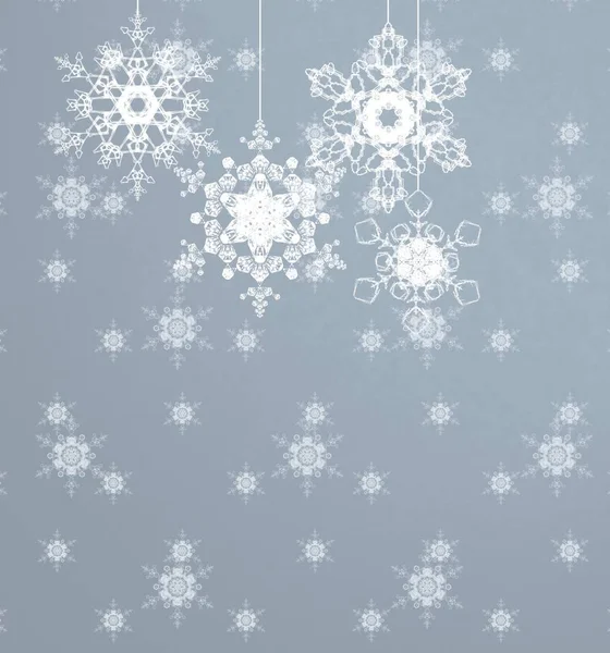 Płynny Wzór Płatkami Śniegu — Zdjęcie stockowe