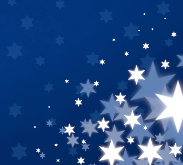 Fondo Cielo Azul Con Estrellas —  Fotos de Stock