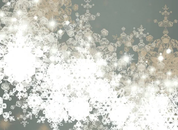 Navidad Fondo Blanco Con Nieve — Foto de Stock