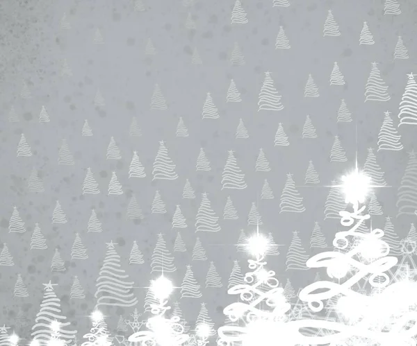 Векторная Иллюстрация Рождественских Деревьев — стоковое фото