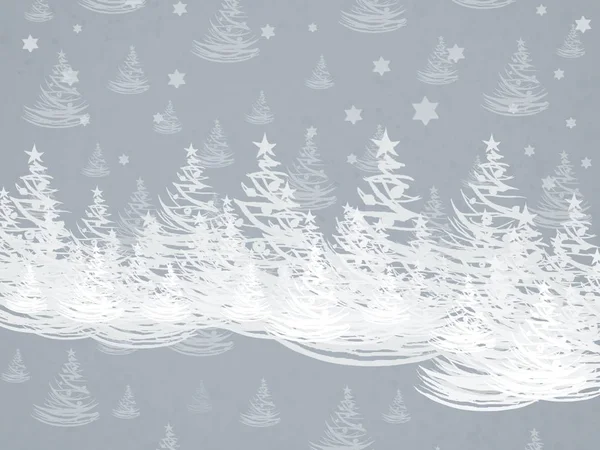 Sfondo Vettoriale Natale Con Fiocchi Neve — Foto Stock