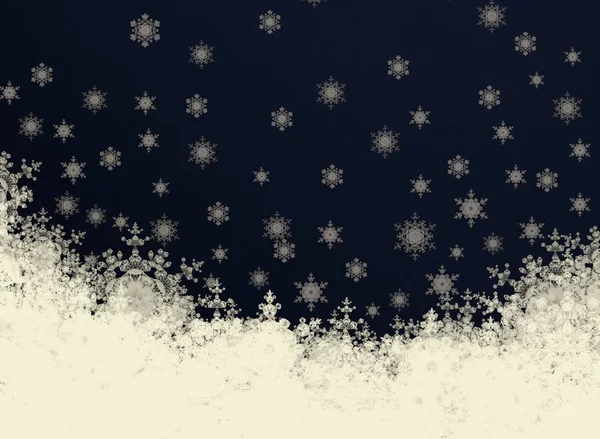 Абстрактный Рождественский Фон Снежинками — стоковое фото