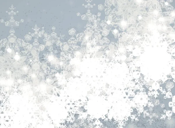 Μπλε Φόντο Του Ουρανού Χιόνι — Φωτογραφία Αρχείου