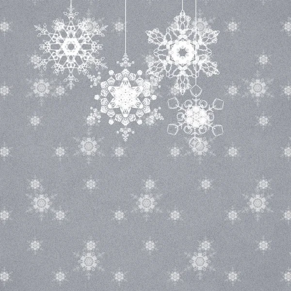 Vector Seamless Pattern Snowflakes — Stock Photo, Image