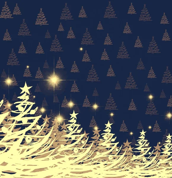 Elvont Karácsonyi Háttér Hópelyhekkel — Stock Fotó