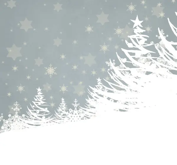 Зимовий Різдвяний Фон Сніжинками — стокове фото