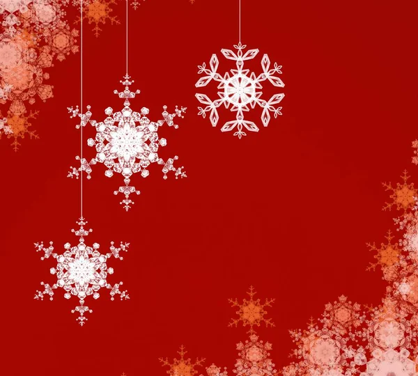 Abstract Christmas Background Snowflakes — Stock Photo, Image