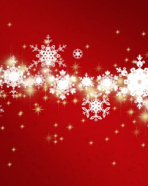 Kar taneleriyle soyut noel arkaplanı