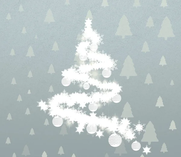 Naadloze Kerstmis Achtergrond Met Sneeuwvlokken — Stockfoto