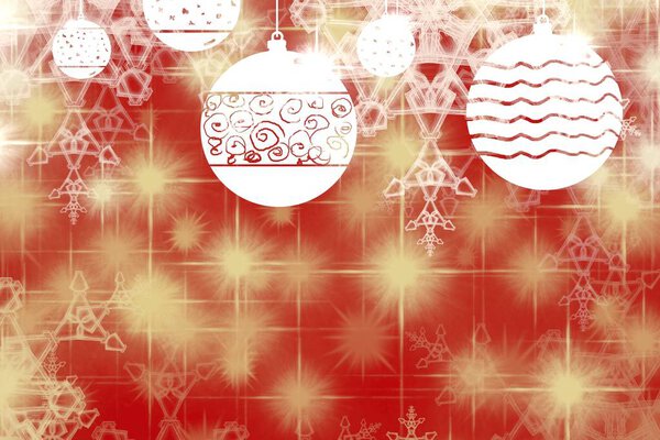 abstract background with christmas decorations