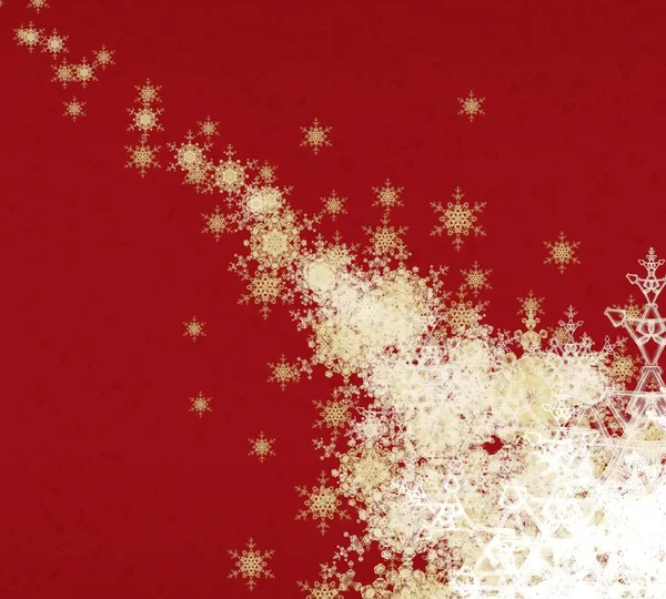 Гранжевий Різдвяний Фон Сніжинками — стокове фото