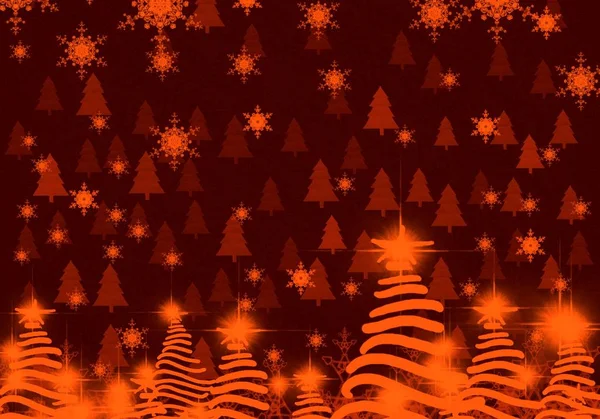 クリスマスツリーと幸せな年の背景 — ストック写真