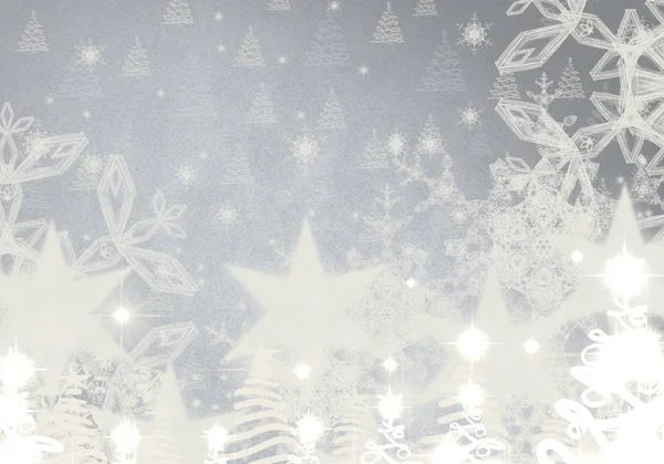 Abstract Christmas Background Snowflakes — Stock Photo, Image