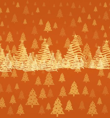 noel ağaçları ile mutlu yıl arka plan