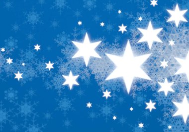 Kar taneleriyle soyut noel arkaplanı