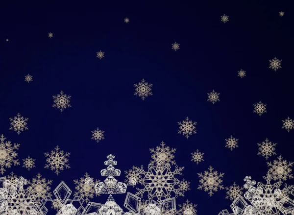 Abstract Christmas Background Snowflakes — Stock Photo, Image