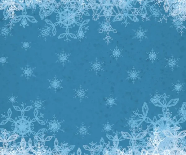 Абстрактный Праздничный Фон Снежинками — стоковое фото