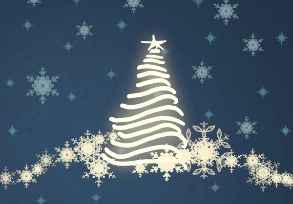 Feliz Ano Fundo Com Árvore Natal — Fotografia de Stock