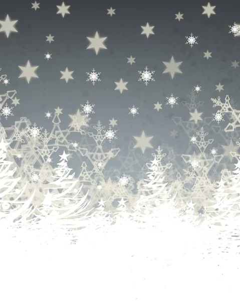 Векторный Бесшовный Узор Рождественскими Деревьями — стоковое фото