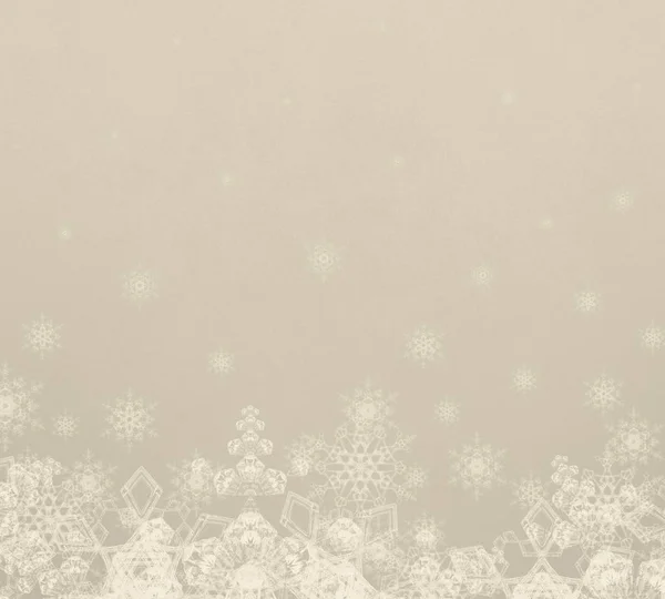 Abstracte Kerstachtergrond Met Sneeuwvlokken — Stockfoto