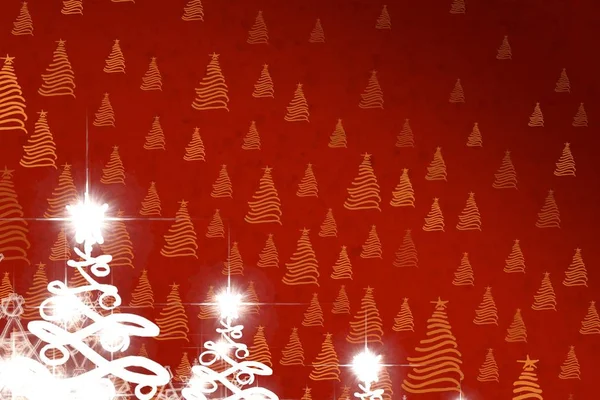 Abstrato Fundo Natal Com Flocos Neve — Fotografia de Stock