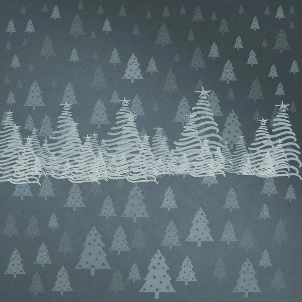 圣诞节树的矢量图解 — 图库照片