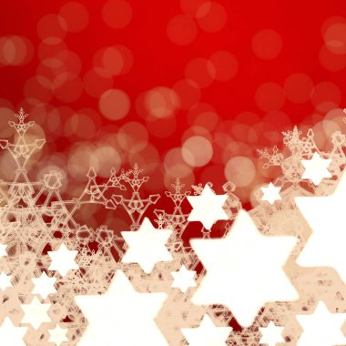 Kırmızı arka plan ile Bokeh