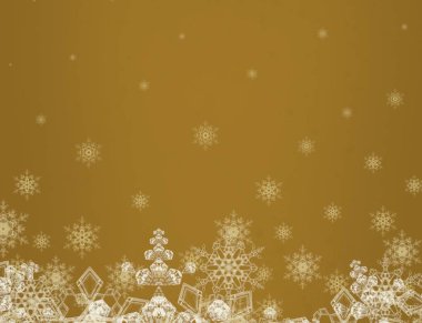 Kar taneleriyle soyut noel arkaplanı