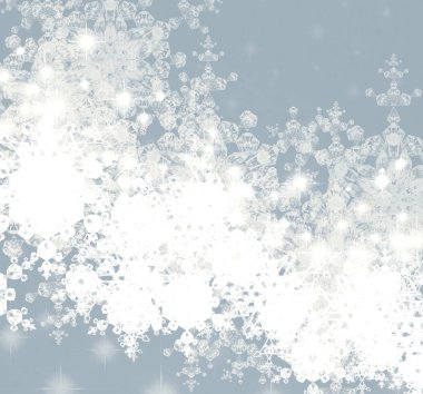 Kar taneleriyle soyut noel arkaplanı       