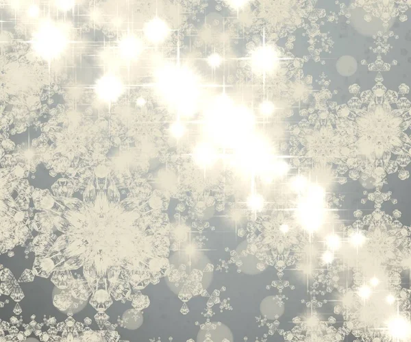 Christmas Sky Background Snowflakes — Stock Photo, Image