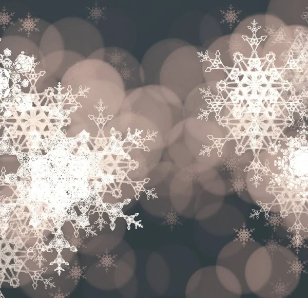 美丽圣诞背景与雪花 — 图库照片