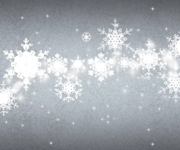 Blue Sky Background Snowflakes — Stock Photo, Image