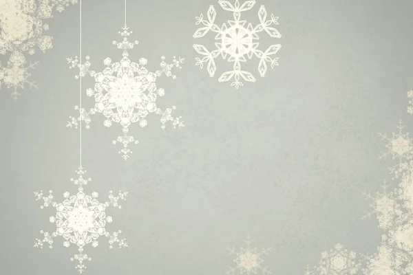 Abstract Floral Background Snowflakes — Stock Photo, Image