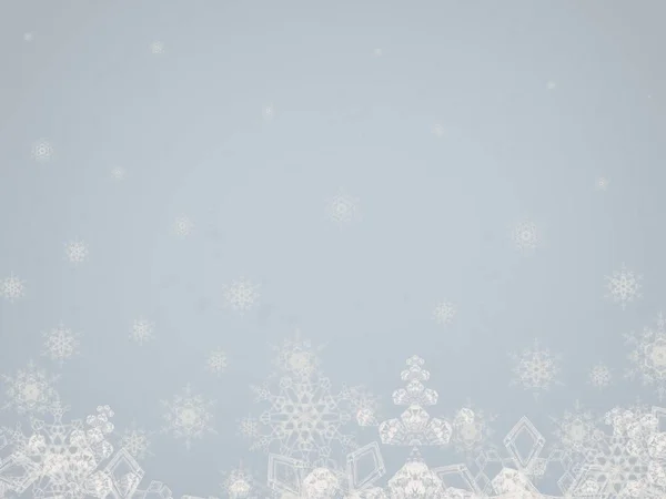 Elvont Karácsonyi Háttér Hópelyhekkel — Stock Fotó