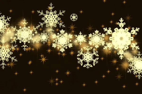 Kleurrijke Kerstmis Achtergrond Met Sneeuwvlokken — Stockfoto