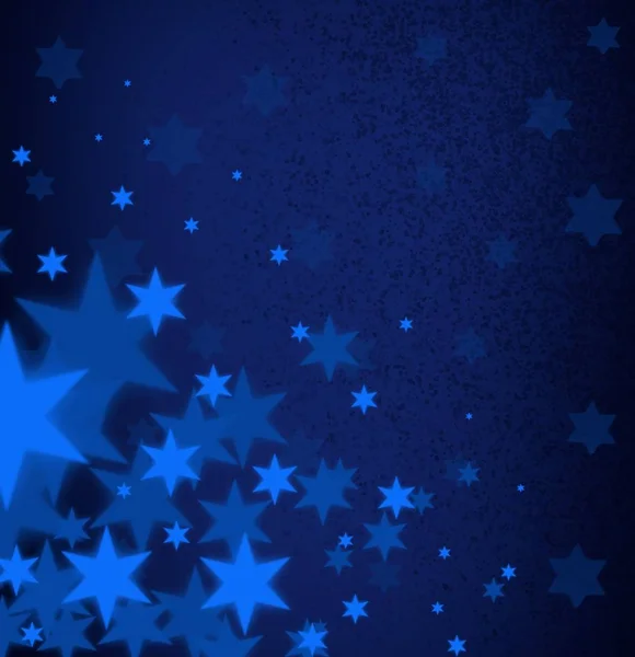 Fondo Azul Abstracto Con Estrellas —  Fotos de Stock