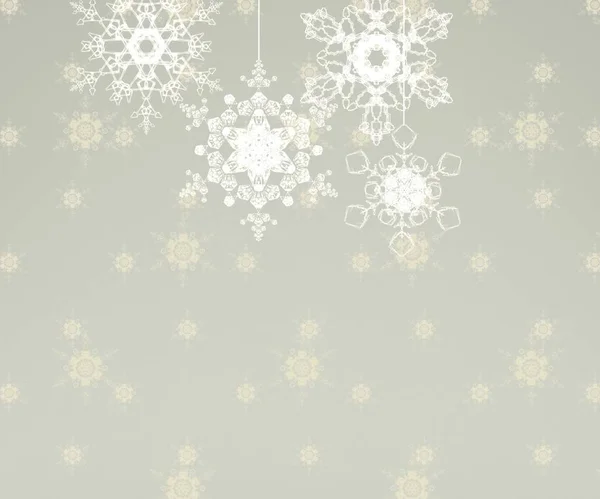 Vector Seamless Pattern Snowflakes — Stock Photo, Image