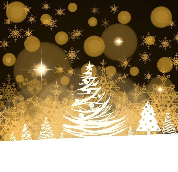 Abstracte Achtergrond Met Kerstboom — Stockfoto