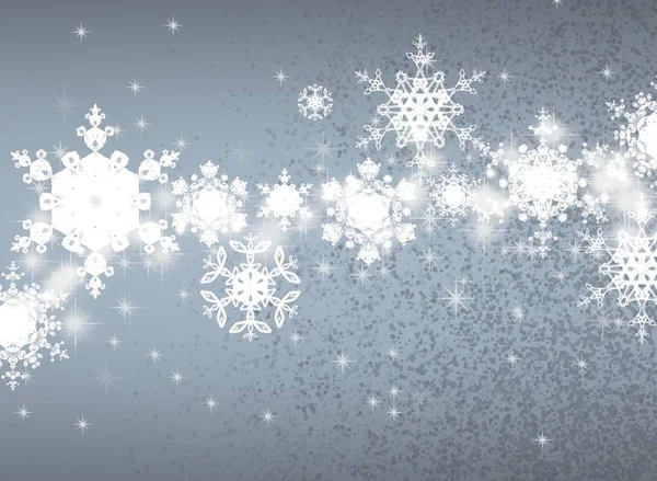 Blue Sky Background Snowflakes — Stock Photo, Image