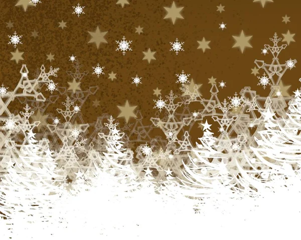Гранж Рождественский Фон Снежинками — стоковое фото