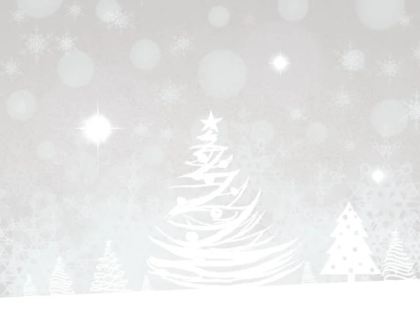 Вектор Різдвяний Фон Сніжинками — стокове фото