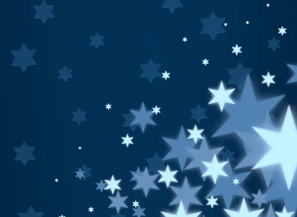 Abstrato Fundo Azul Com Estrelas — Fotografia de Stock
