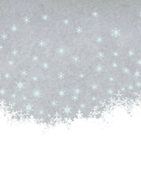 Abstracte Kerstachtergrond Met Sneeuwvlokken — Stockfoto