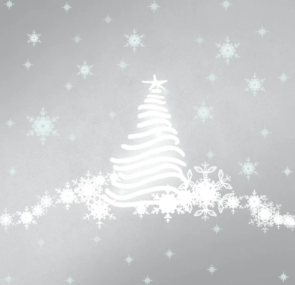 Vector Illustratie Van Kerstboom — Stockfoto