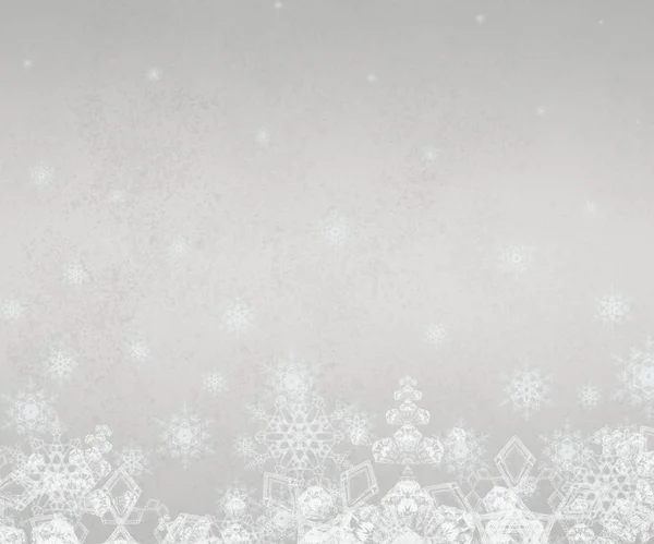 白色格子背景与雪 — 图库照片
