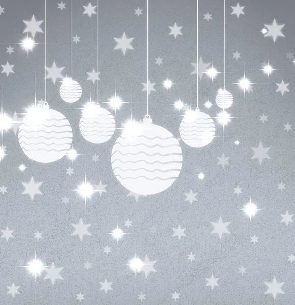 クリスマス ボールと明るい背景 — ストック写真