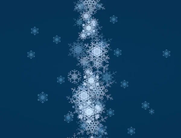 Blue White Background Snowflakes — Stock Photo, Image