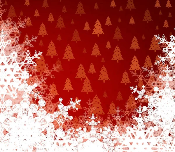 Abstract Christmas Background Snowflakes — Stock Photo, Image