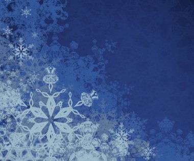Kar taneleriyle soyut noel arkaplanı