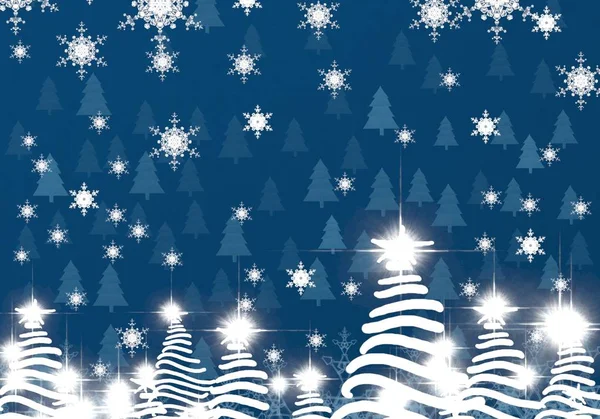 Vektorillustration Des Weihnachtsbaums — Stockfoto